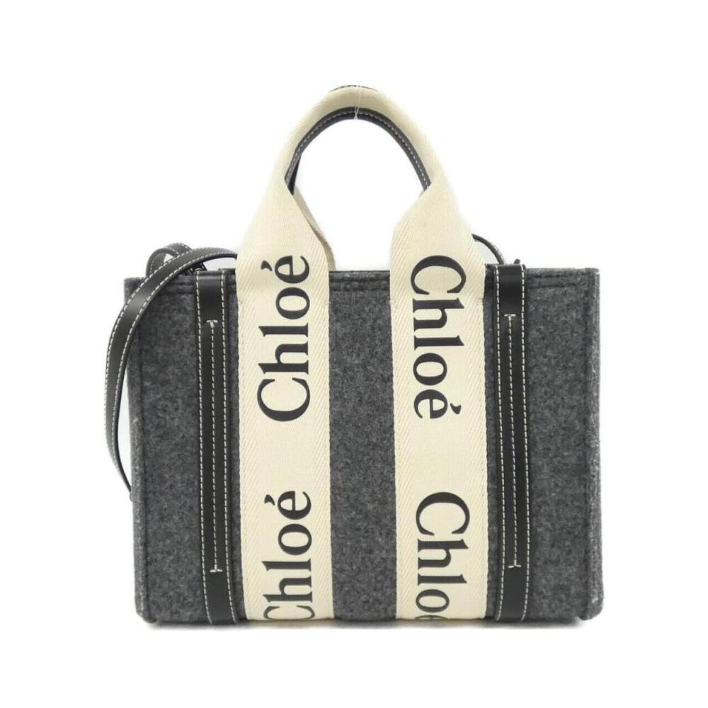 Chloe Woody Canvas Tote Bag
